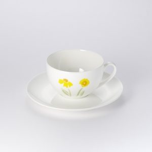 DIBBERN - Impression Yellow Flower Class - Koffie/Theekop rond 0