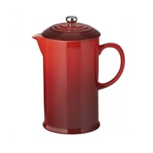 LE CREUSET - Aardewerk - Koffiepot met pers Rood 0
