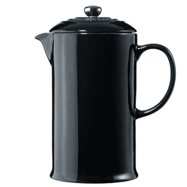 LE CREUSET - Aardewerk - Koffiepot met pers Zwart 22cm