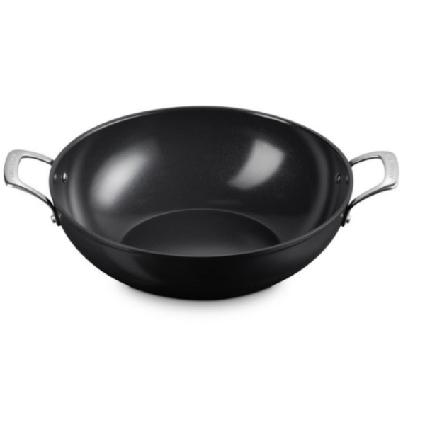 LE CREUSET - Essential Non-Stick Ceramic - Wokpan 32cm 2 grepen 6