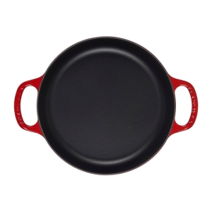 LE CREUSET - Gietijzer - Hapjespan 2 grepen 28cm Kersenrood